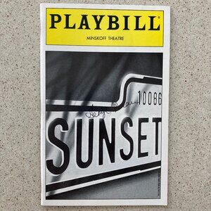 George Hearn (Only) Signed Playbill Sunset Boulevard May 1996 BETTY BUCKLEY Blvd